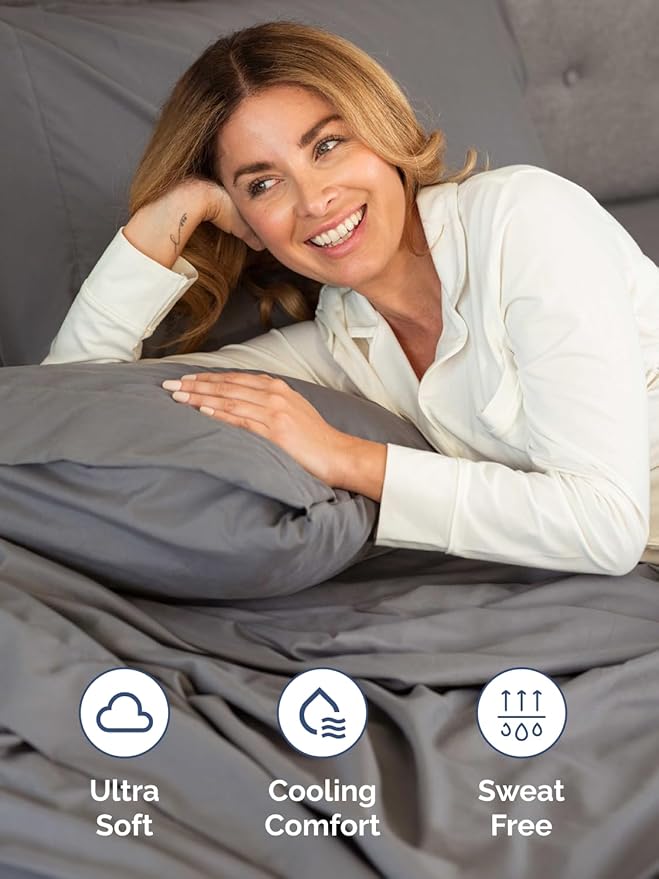 Cooling Bed Sheet Set - Split King - 7 Piece