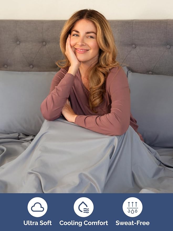 Cooling Bed Sheet Set - Queen - 6 Piece