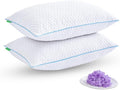 Memory Foam Cooling Bed Pillow - Queen - 2 Pack
