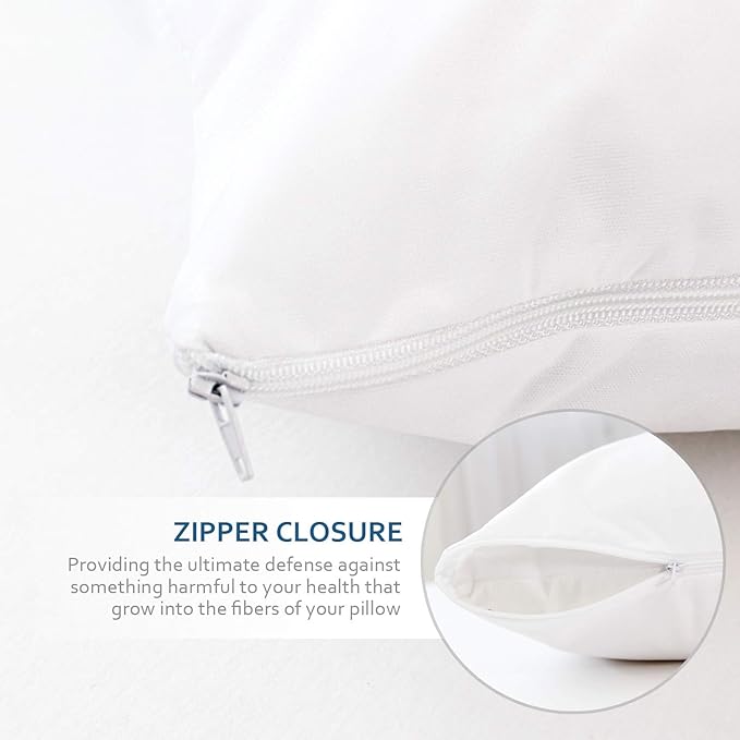 Waterproof Pillow Protector - Standard - 20 x 26 in - 4 Pack