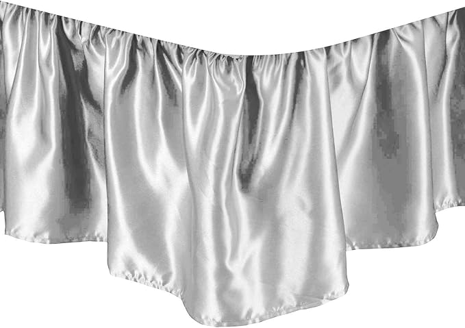 Satin Bed Skirt - Queen - 15 in Drop