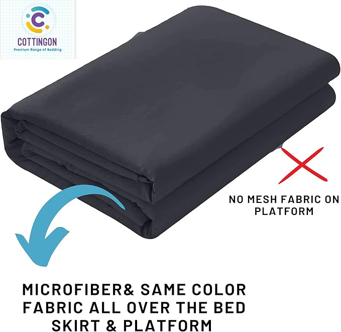 Microfiber Bed Skirt - Queen - 22 in Drop