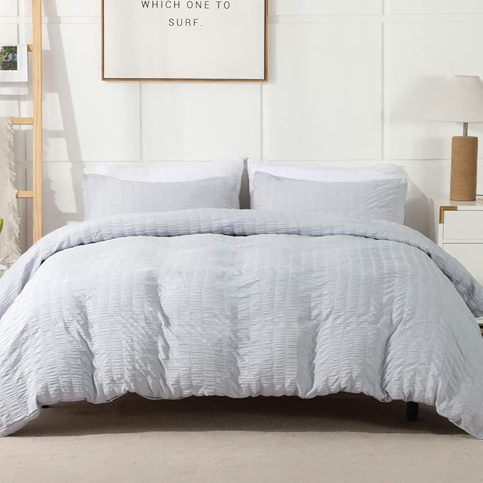 Microfiber Duvet Cover Set - King - 104 x 98 in - 3 Piece