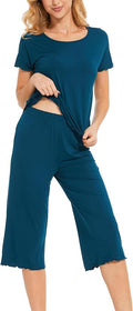 Bamboo Capri Pajama Set - Short Sleeve - 2 Piece