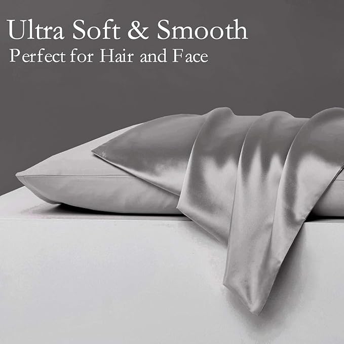 Mulberry Silk Hypoallergenic Pillowcase Set - Standard - 2 Pack