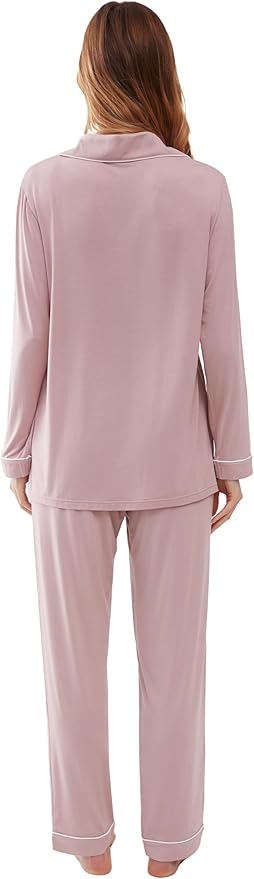 Women's Bamboo Cooling Pajama Set - Long Sleeve