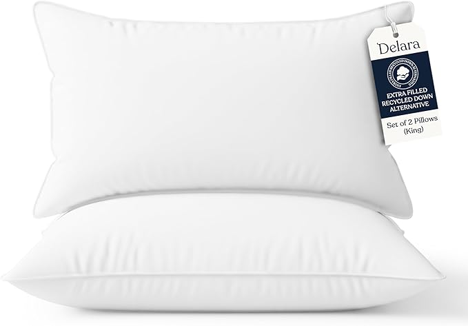 Down Alternative Hypoallergenic Bed Pillow - 2 Piece