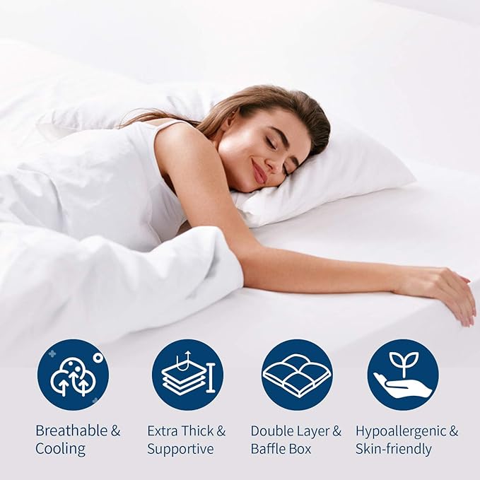Mattress Topper - King - 21 in Deep Pocket