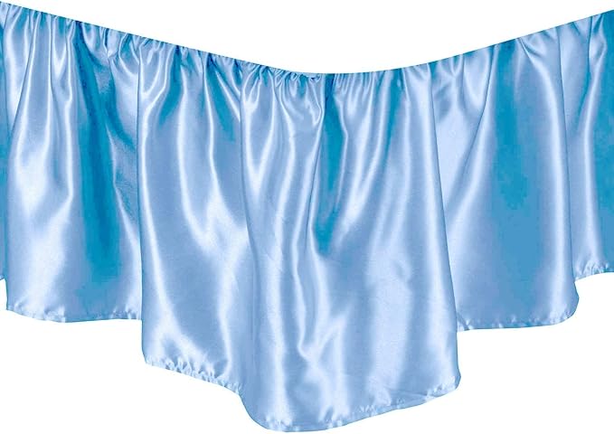 Satin Bed Skirt - King - 15 in Drop