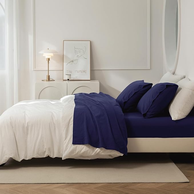 Linen Bed Sheet Set - Full - 4 Piece