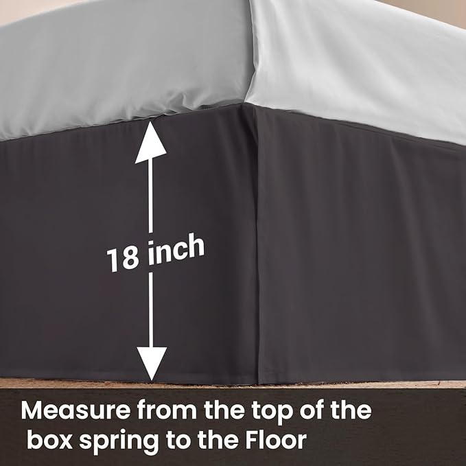 Microfiber Bed Skirt - Full - 18 in Drop