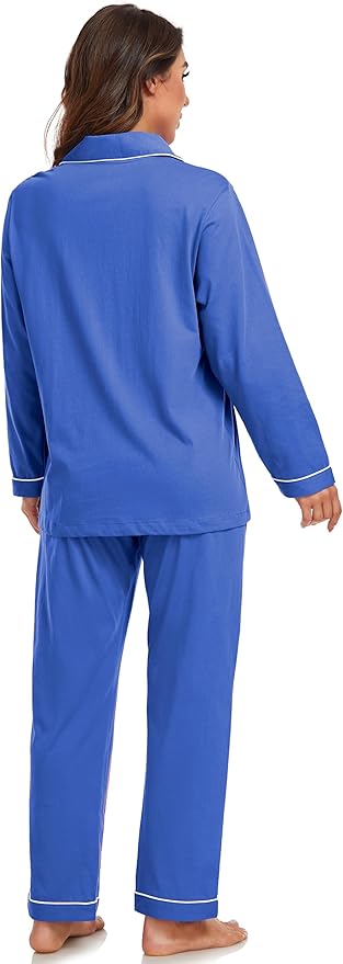 100% Cotton Pants Pajama Set - Long Sleeve - 2 Piece