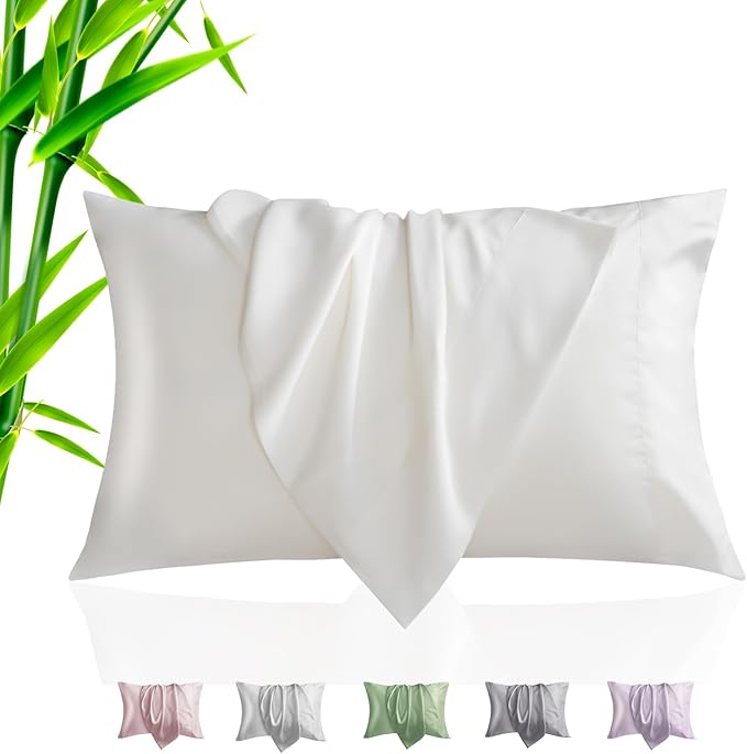 Bamboo Cooling Pillowcase Set - King - 20 x 40 in - 2 Pack - 2 Piece