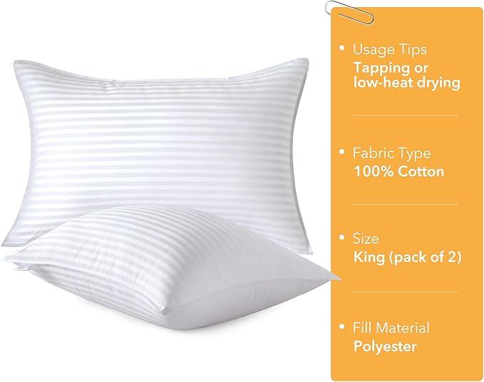 Down Alternative Bed Pillow - King - 2 Piece