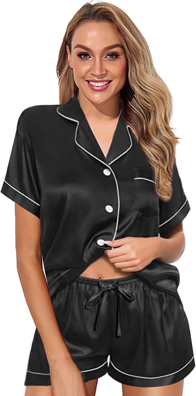 Satin Pajama Set - 2 Piece