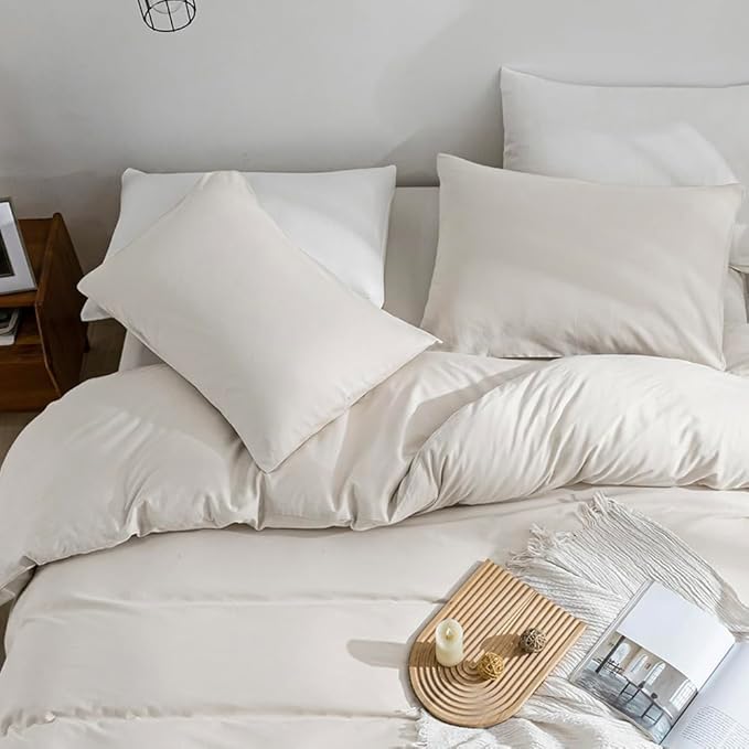 Linen Duvet Cover Set - King - 3 Piece