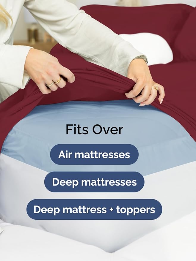 Cooling Bed Sheet Set - Full - 6 Piece