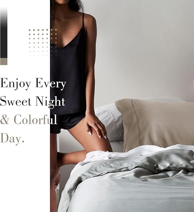 Bamboo Cooling Pillowcase Set - Queen - 20 x 30 in - 2 Pack - 2 Piece