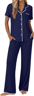 Women's Pajama Set - Short Sleeve - 2 Piece