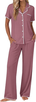 Women's Pajama Set - Short Sleeve - 2 Piece
