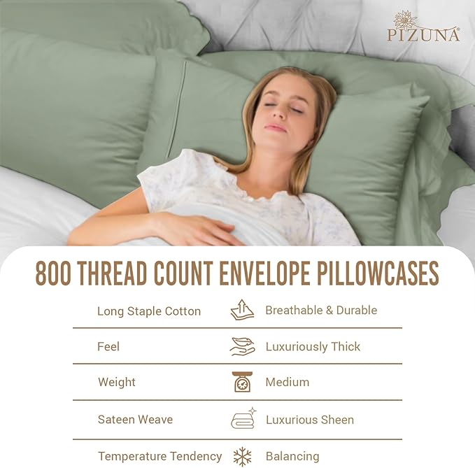 100% Cotton Pillowcase Set - Queen - 2 Piece