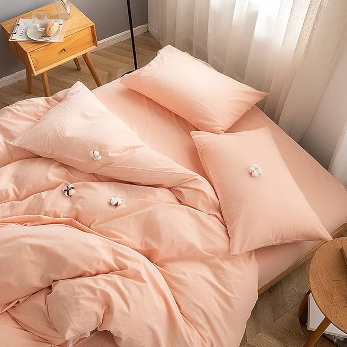Linen Duvet Cover Set - Twin