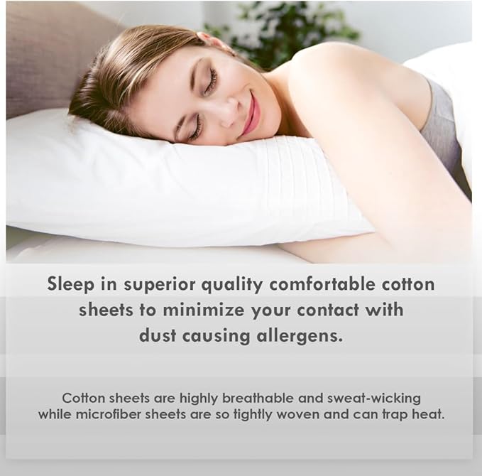 100% Cotton Pillowcase Set - Queen - 2 Piece