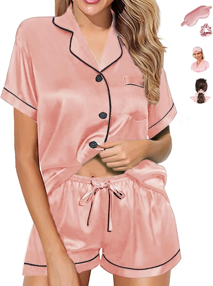 Satin Pajama Set - 2 Piece