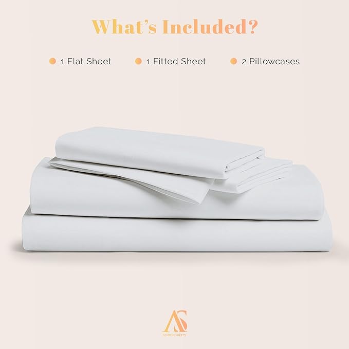 Cooling Bed Sheet Set - Queen - 16 in Deep Pocket - 4 Piece