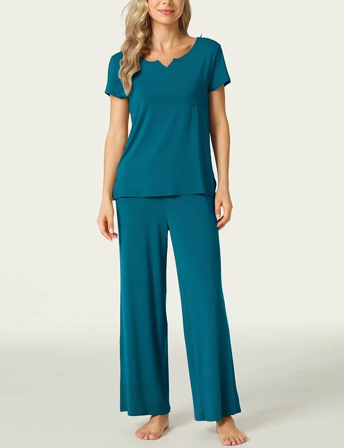 Bamboo Pajama Set - Short Sleeve - 2 Piece