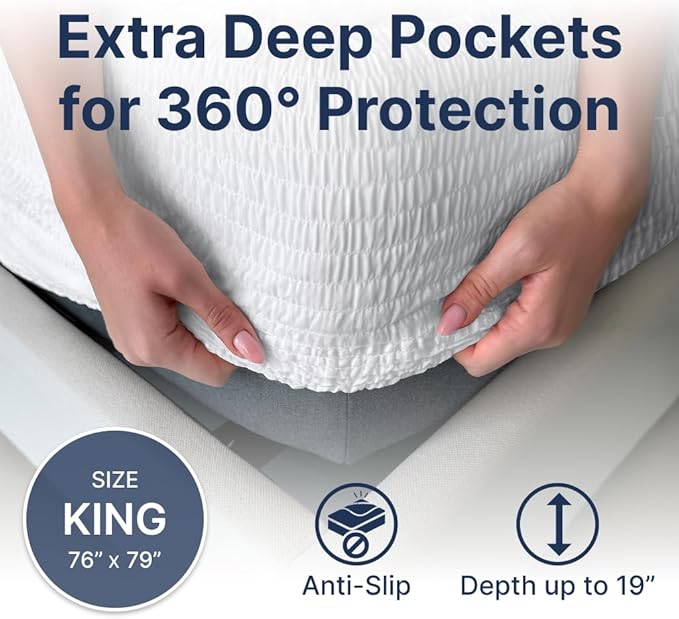 Waterproof Mattress Protector - King