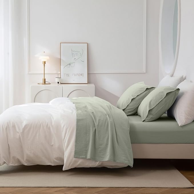 Linen Bed Sheet Set - Twin - 3 Piece