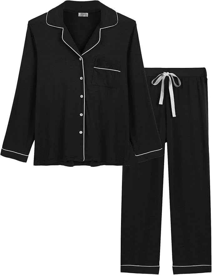 Women's Bamboo Cooling Pajama Set - Long Sleeve