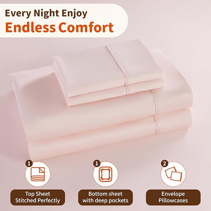 Bed Sheet Set - King - 4 Piece