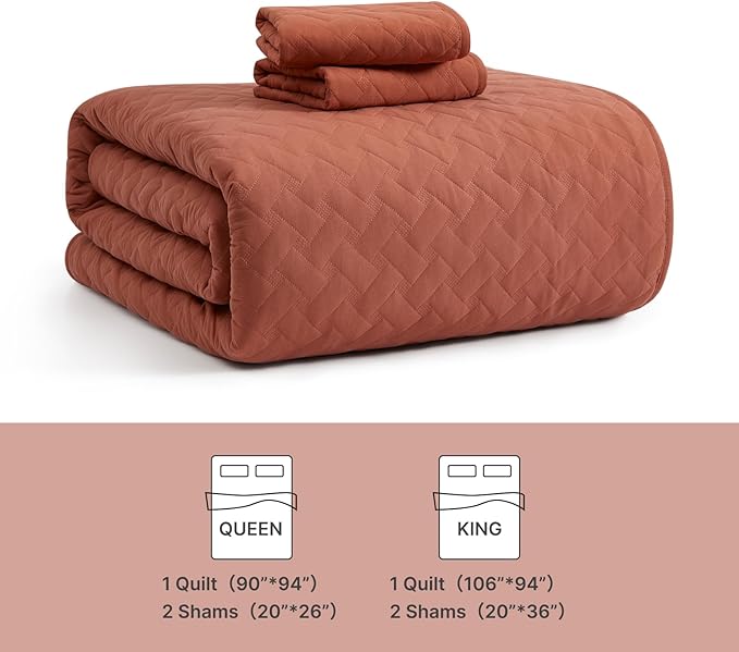Quilt Set - King - 3 Piece