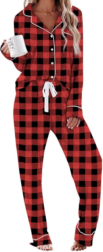 Women's Pajama Set - Long Sleeve - 2 Piece