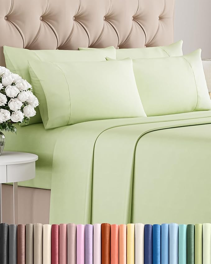 Cooling Bed Sheet Set - King - 16 in Deep Pocket - 6 Piece