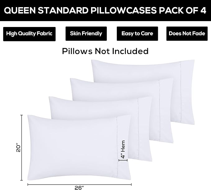 Microfiber Pillowcase - Standard - 20 x 26 in