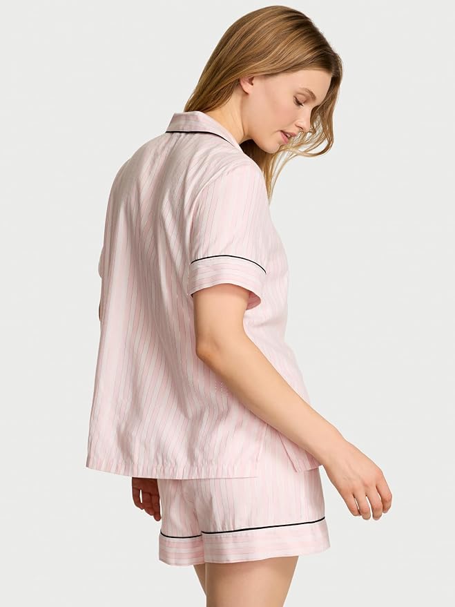 Women's Flannel Pajama Set - Short Sleeve - 2 Piece