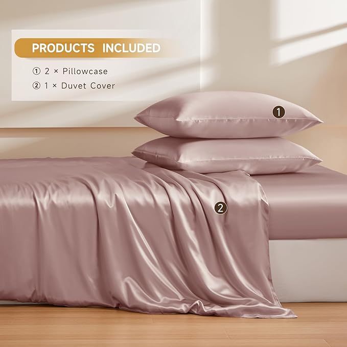 Mulberry Silk Duvet Cover Set - Full - 3 Piece