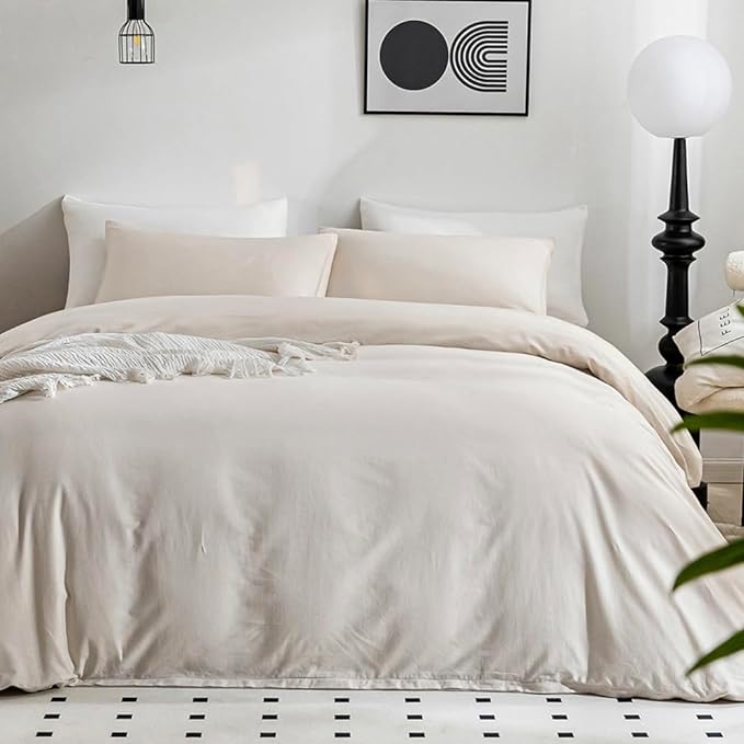 Linen Duvet Cover Set - King - 3 Piece