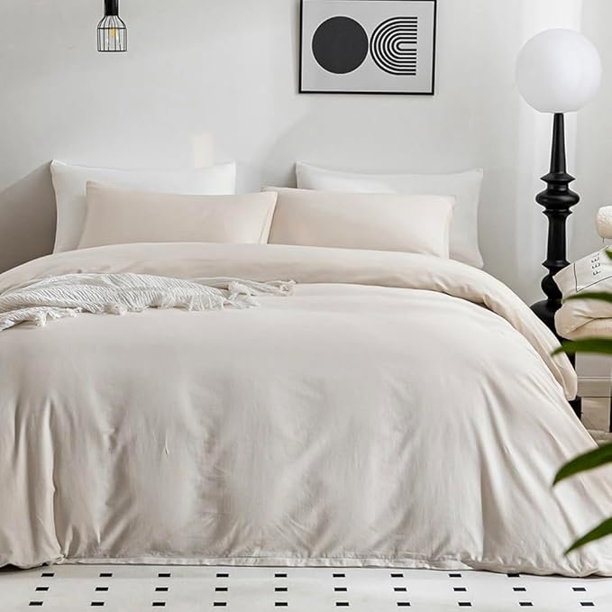 Linen Duvet Cover Set - Twin - 2 Piece