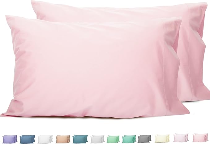 100% Cotton Pillowcase Set - King - 20 x 40 in - 2 Piece