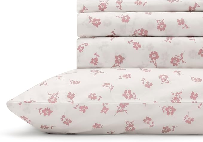 100% Cotton Bed Sheet Set - Queen - 4 Piece