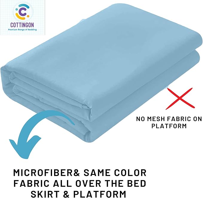 Microfiber Bed Skirt - Full - 18 in Drop