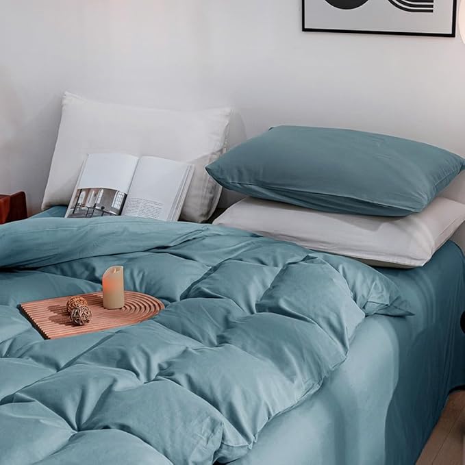 Linen Duvet Cover Set - King - 3 Piece