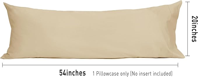 100% Cotton Pillowcase - 21 x 54 in