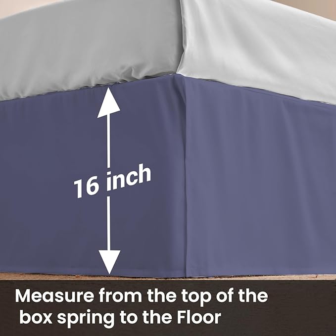 Microfiber Bed Skirt - King - 16 in Drop