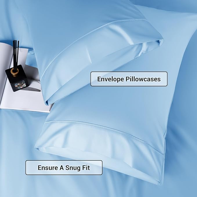 Bamboo Cooling Bed Sheet Set - King - 4 Piece
