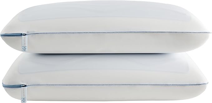 Memory Foam Cooling Bed Pillow - Standard - 2 Pack